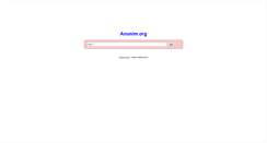 Desktop Screenshot of anonim.org
