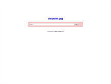 Tablet Screenshot of anonim.org